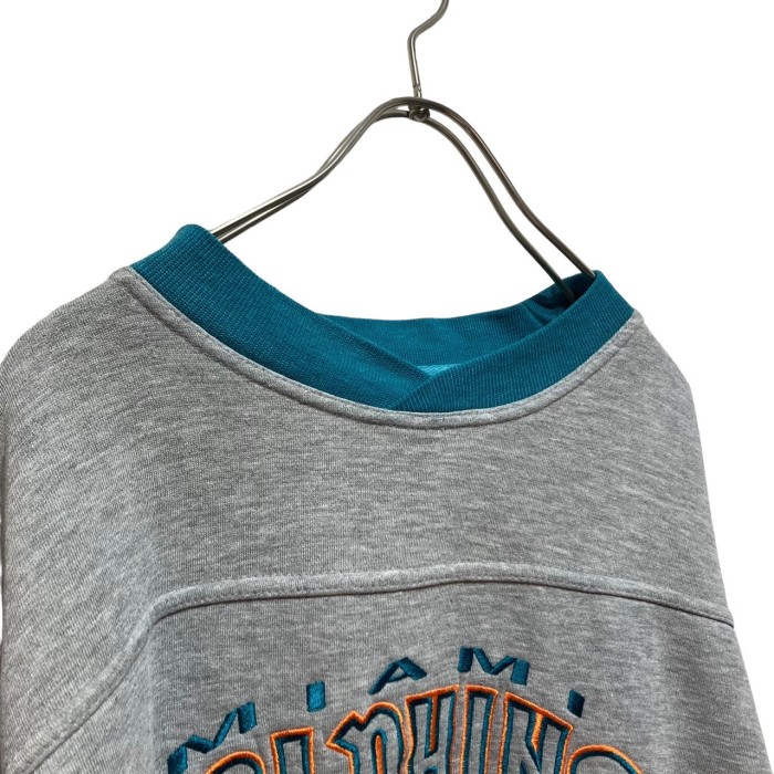“MIAMI DOLPHINS” Team Embroidery Sweat Shirt | Vintage.City Vintage Shops, Vintage Fashion Trends