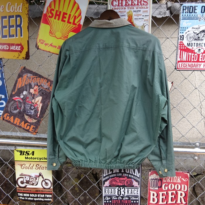 ラルフローレン スウィングトップ L グリーン 裾ゴム フルジップ 異素材 緑 9853 | Vintage.City 古着屋、古着コーデ情報を発信