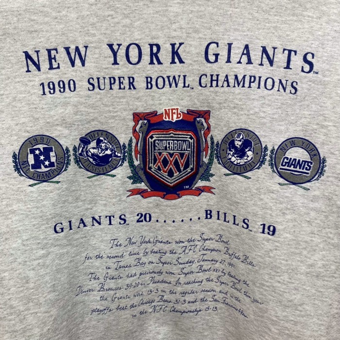 90’s “NEW YORK GIANTS” Team Print Sweat Shirt 「Made in USA」 | Vintage.City 古着屋、古着コーデ情報を発信