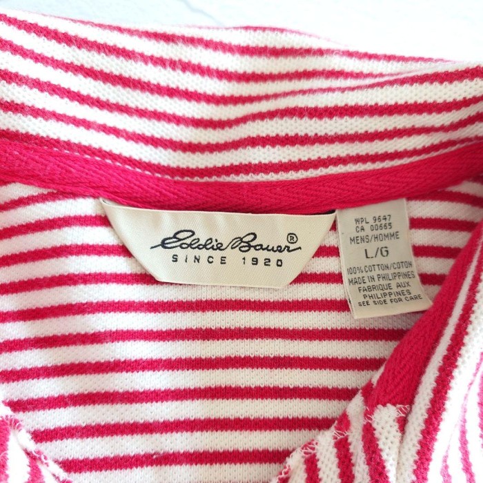 90's EDDIE BAUER POLO 90年代　エディバウアー　ジップアップ　ボーダーポロシャツ | Vintage.City Vintage Shops, Vintage Fashion Trends