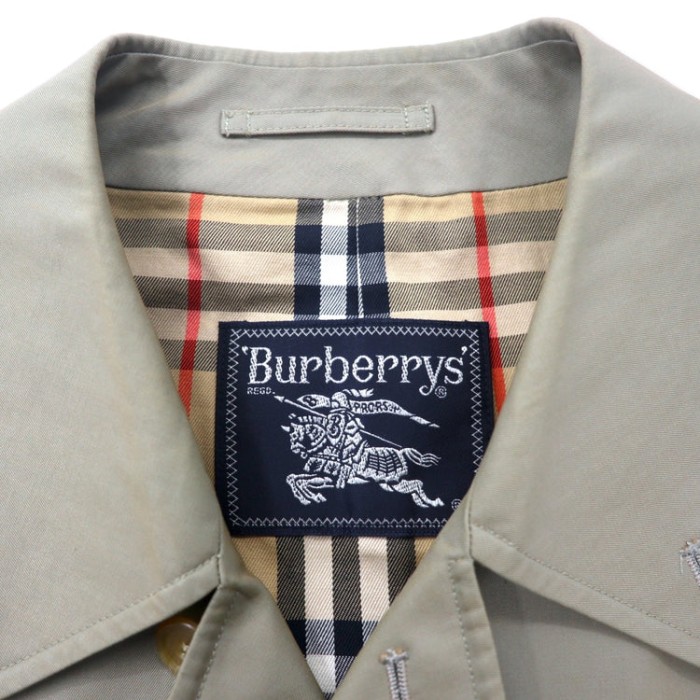 Burberrys オールド ステンカラーコート 170 ベージュ コットン 裏地ノバチェック 比翼 日本製 | Vintage.City 古着屋、古着コーデ情報を発信