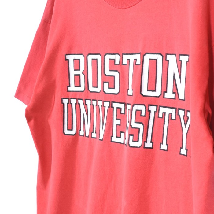 80s チャンピオン USA製 ヴィンテージTシャツ カレッジプリント BOSTON UNIVERSITY 赤 袖裾シングル CHAMPION メンズL 古着 @BD0015 | Vintage.City 빈티지숍, 빈티지 코디 정보