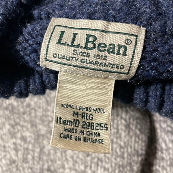 L.L.Bean henry neck knit size M-L相当　配送B エルエルビーン　ヘンリーネック　総柄ニット | Vintage.City 古着屋、古着コーデ情報を発信