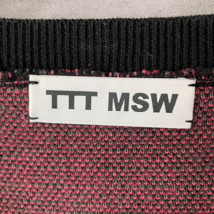 TTT_MSW flower knit vest size F 配送B ティー　フラワーニットベスト　総柄 | Vintage.City 古着屋、古着コーデ情報を発信