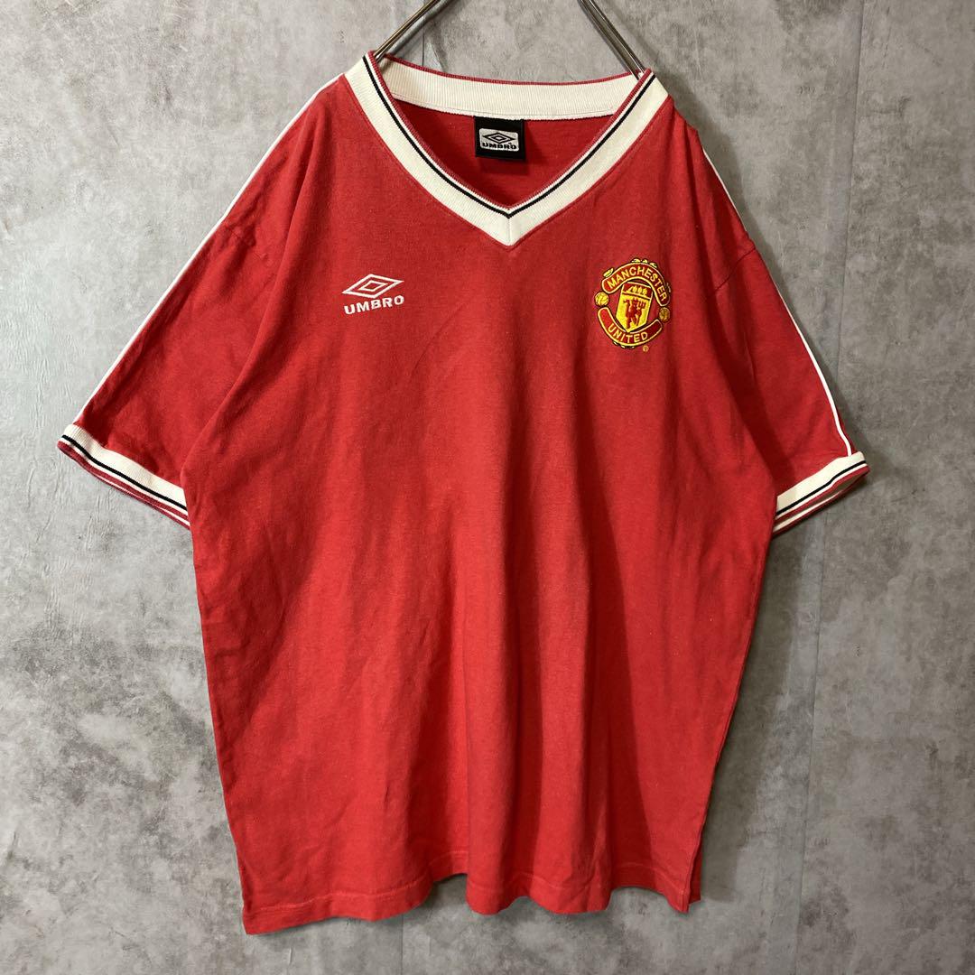 UMBRO ✖️ Manchester United logo ringer T-shirt size O-XO 配送A