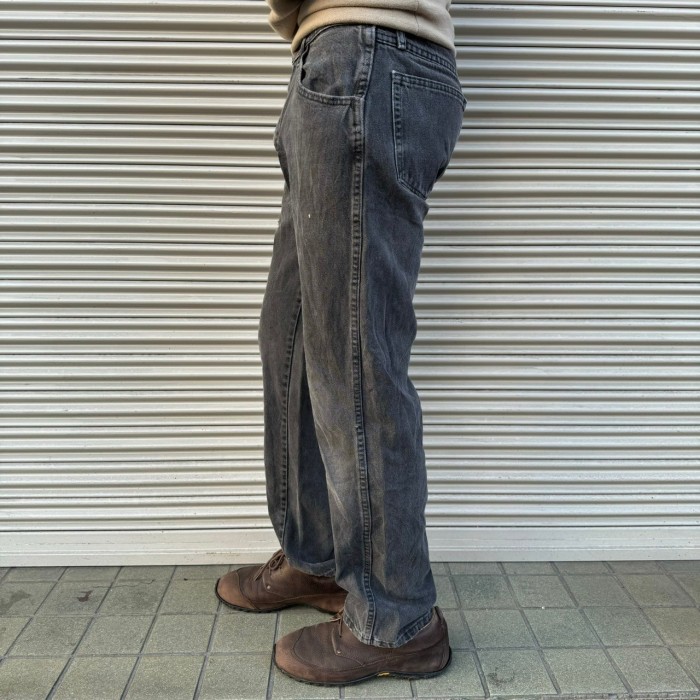 先染め 90s Rustler Wrangler ラスラー ラングラー デニムパンツ Black Denim Pants 80s ヴィンテージ ブラックデニム 黒 W32 L32 80cm | Vintage.City 빈티지숍, 빈티지 코디 정보