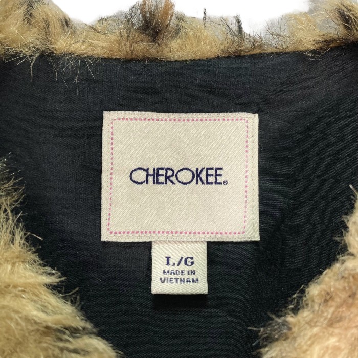90-00s CHEROKEE fake fur leopard vest | Vintage.City 빈티지숍, 빈티지 코디 정보
