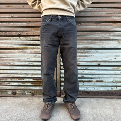 00s Levi's リーバイス 521 後染め ブラック デニム パンツ ユーロ ...