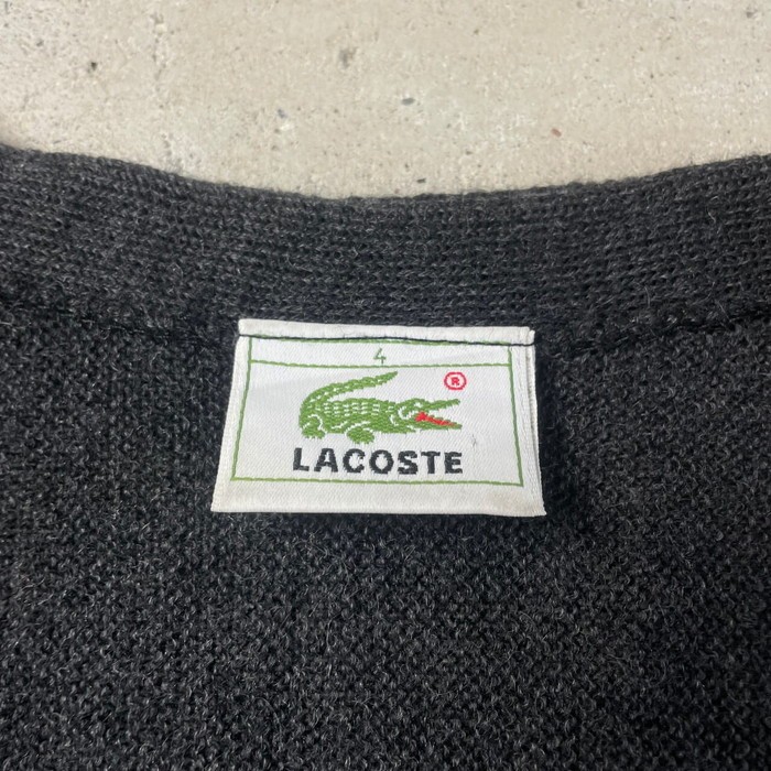 80年代～ LACOSTE ラコステ ウールニットカーディガン メンズS相当 レディース | Vintage.City 古着屋、古着コーデ情報を発信