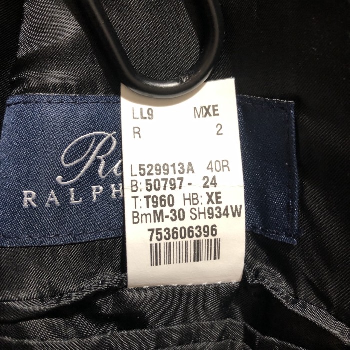 Ralph RALPH LAUREN ウール テーラードジャケット ブラック　40R | Vintage.City 古着屋、古着コーデ情報を発信
