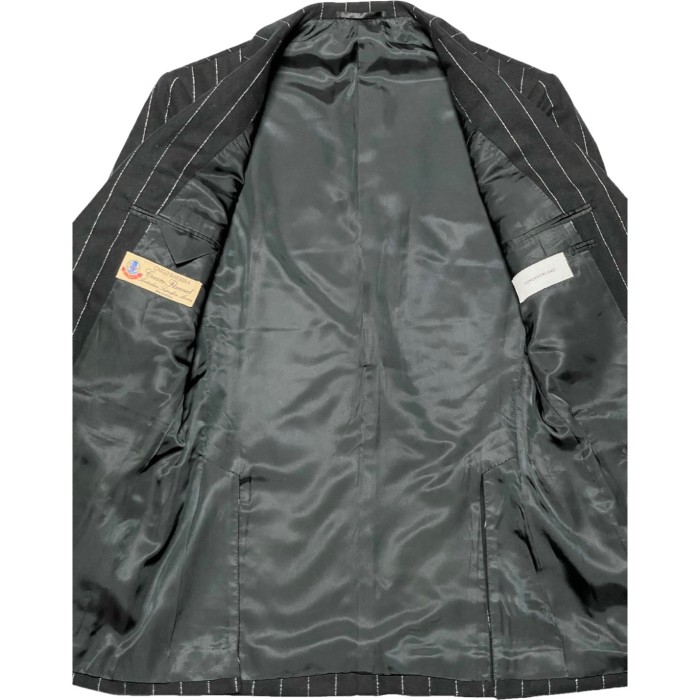 CARLO BARBERA生地 TOMORROWLAND ウールテーラードジャケット ブラック 46サイズ | Vintage.City 古着屋、古着コーデ情報を発信