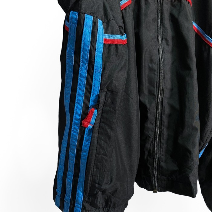 90s adidas zip-up line design nylon jacket | Vintage.City 古着屋、古着コーデ情報を発信