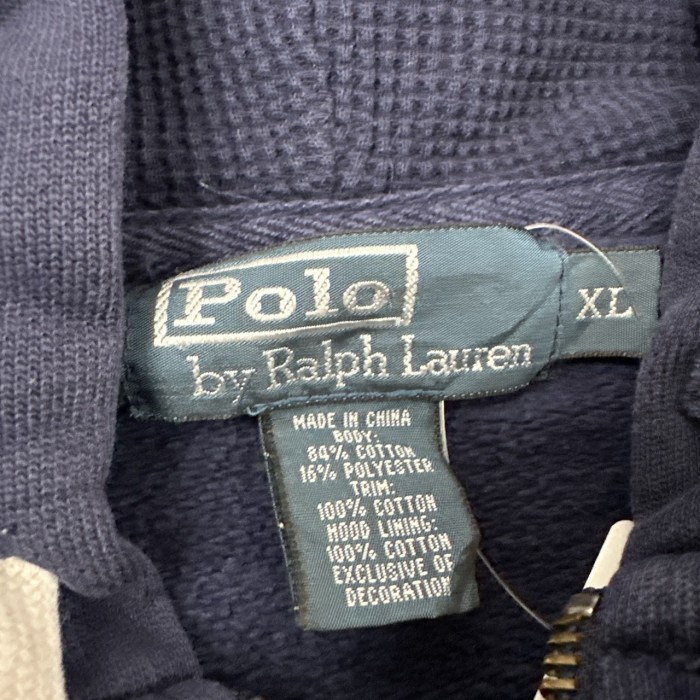 Ralph Lauren　ラルフローレン　フルジップ　パーカー　フーディー　XLサイズ　ネイビー  古着 | Vintage.City 古着屋、古着コーデ情報を発信