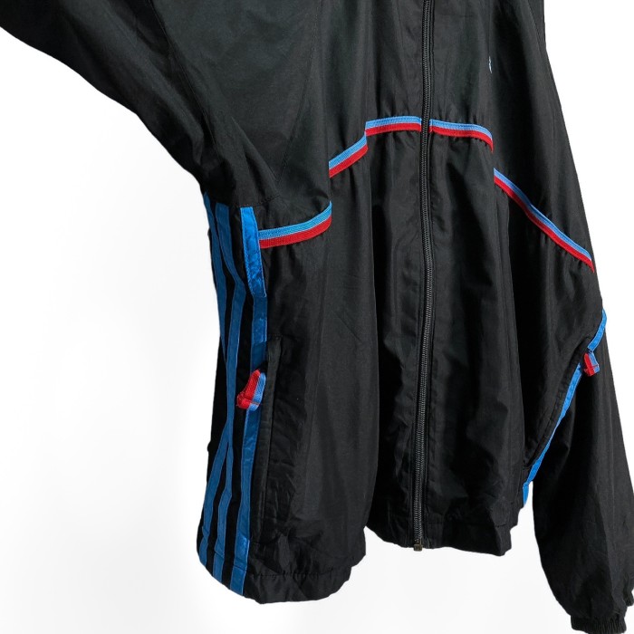 90s adidas zip-up line design nylon jacket | Vintage.City 古着屋、古着コーデ情報を発信