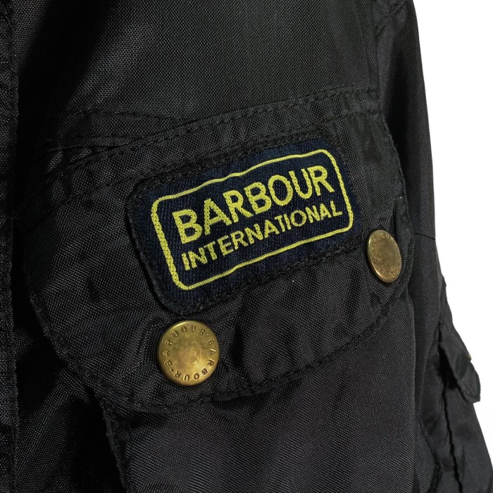 Barbour 00s 'INTERNATIONAL' nylon motorcycle jacket | Vintage.City 古着屋、古着コーデ情報を発信