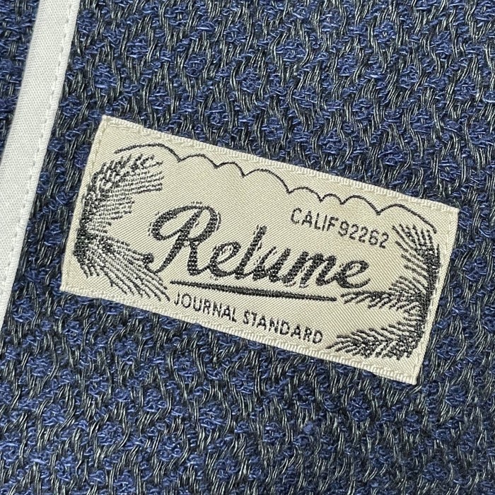JOURNAL STANDARD Relume リネンコットンアンコンジャケット ネイビー Mサイズ | Vintage.City 古着屋、古着コーデ情報を発信