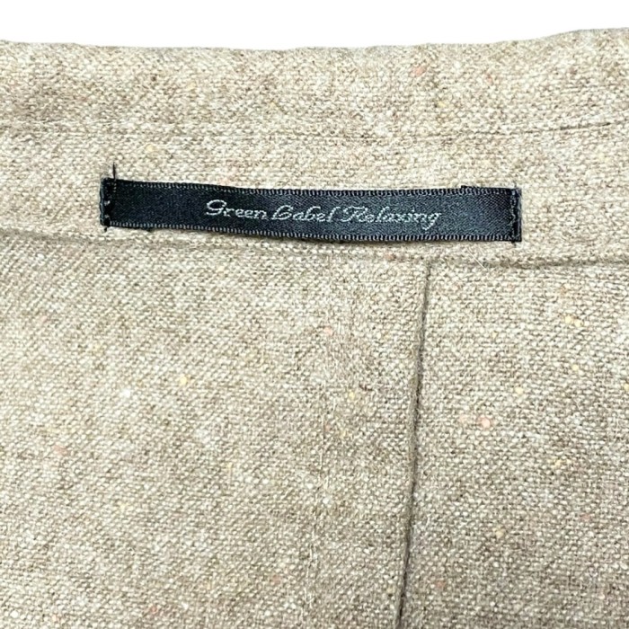GREEN LABEL RELAXING アンゴラ混ミックス地テーラードジャケット ベージュ 42サイズ | Vintage.City 古着屋、古着コーデ情報を発信
