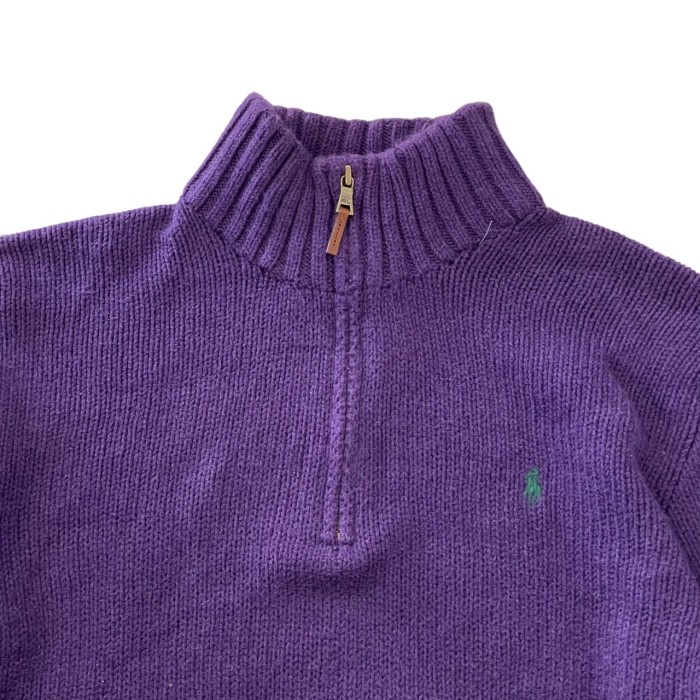 POLO Ralph Lauren / half zip cotton knit #F063 | Vintage.City 古着屋、古着コーデ情報を発信