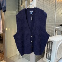 shetland wool knit vest | Vintage.City 古着屋、古着コーデ情報を発信