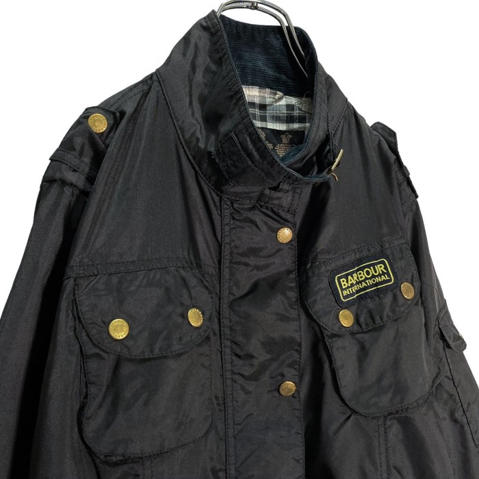 Barbour 00s 'INTERNATIONAL' nylon motorcycle jacket | Vintage.City 古着屋、古着コーデ情報を発信