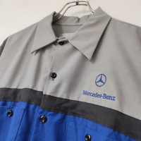 アメリカワークシャツ REDKAP 色切替 企業ロゴ ベンツ Lサイズ | Vintage.City 古着屋、古着コーデ情報を発信