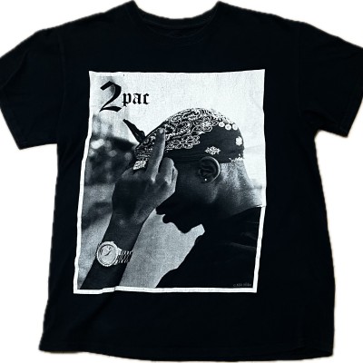 00's 2pac  Printed T-Shirts 2000年代 プリントTシャツ hiphop アーティストTシャツ ラッパー Mike Miller フォトTee t-245 | Vintage.City 빈티지숍, 빈티지 코디 정보