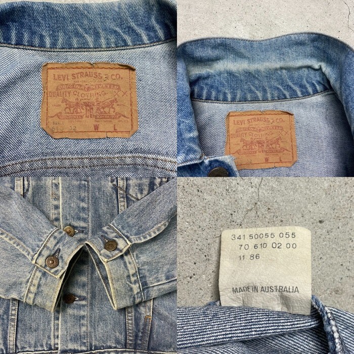 00年代 オーストラリア製 Levi's リーバイス 610 02 デニムジャケット メンズS レディース | Vintage.City 빈티지숍, 빈티지 코디 정보