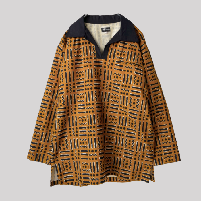 African batik pullover shirt アフリカンバティック シャツ | Vintage