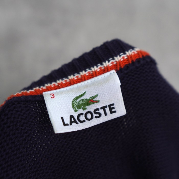 LACOSTE / ラコステ ニット / セーター ロゴ Mサイズ相当 | Vintage.City 古着屋、古着コーデ情報を発信