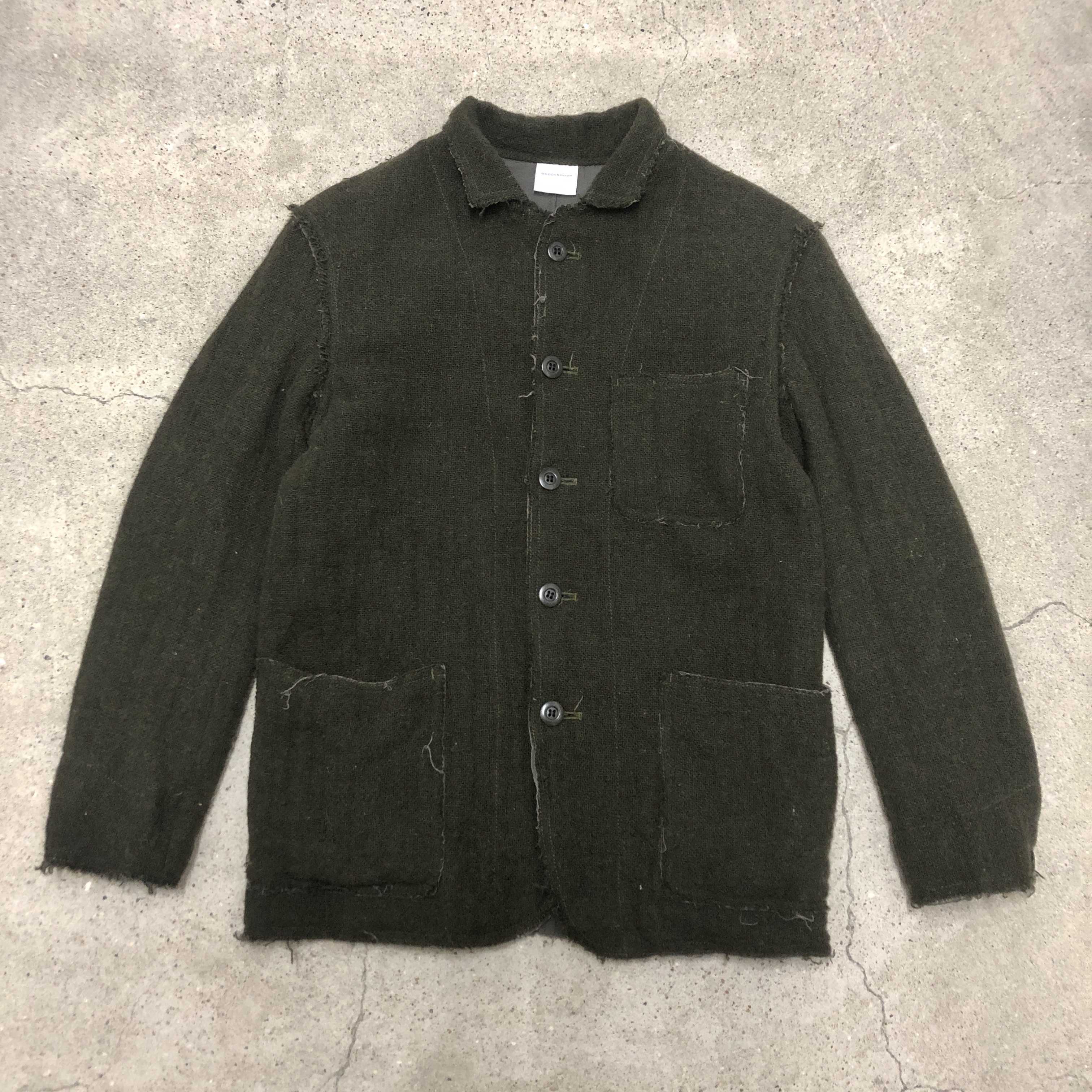 00s GOODENOUGH/Wool Jacket/M/ウールジャケット/切りっぱなしデザイン