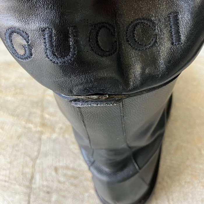 GUCCI Zip design boots with logo | Vintage.City 古着屋、古着コーデ情報を発信