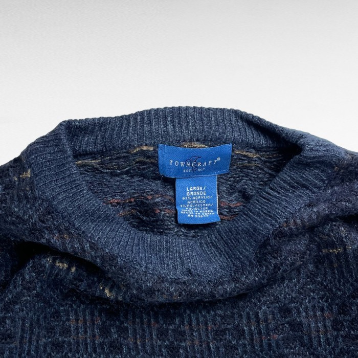【90's】 タウンクラフト L ニット セーター デザインニット | Vintage.City 古着屋、古着コーデ情報を発信