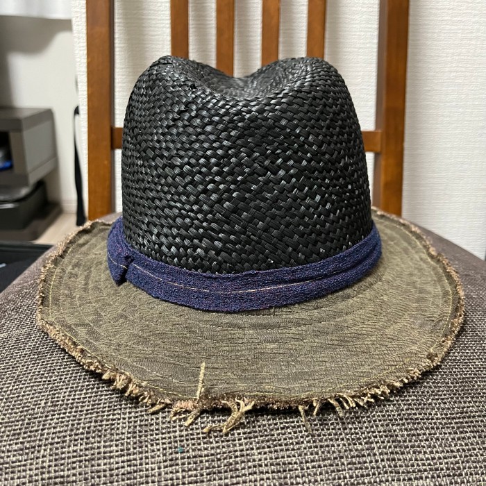 TOKNOT/切り替え/天然草/パナマハット/トップノット/ストローハット/ panama  hat/オアグローリー/ORGLORY/日本製/MADE IN Japan | Vintage.City 빈티지숍, 빈티지 코디 정보