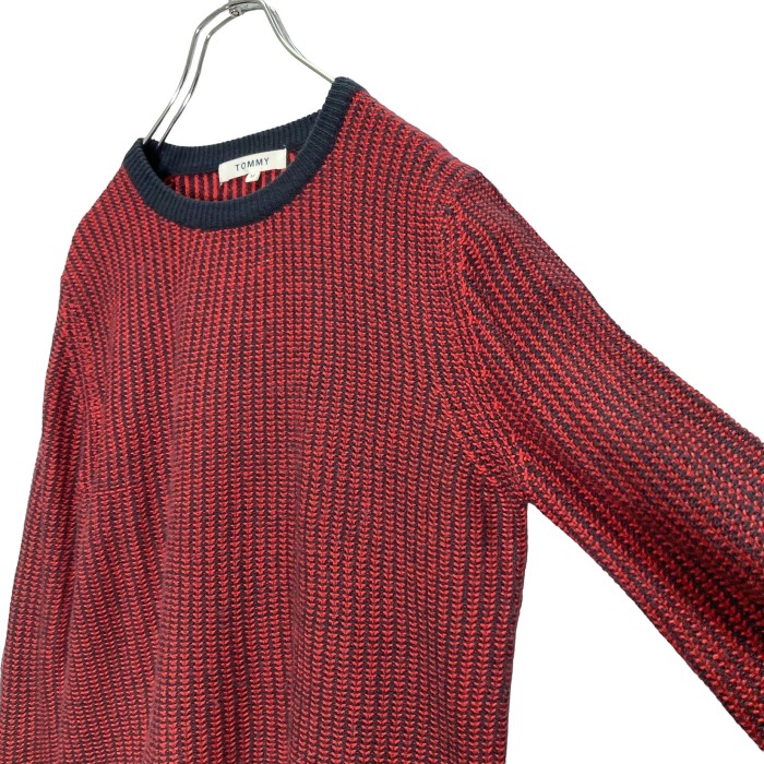 TOMMY HILFIGER 00s L/S design knit sew | Vintage.City 古着屋、古着コーデ情報を発信