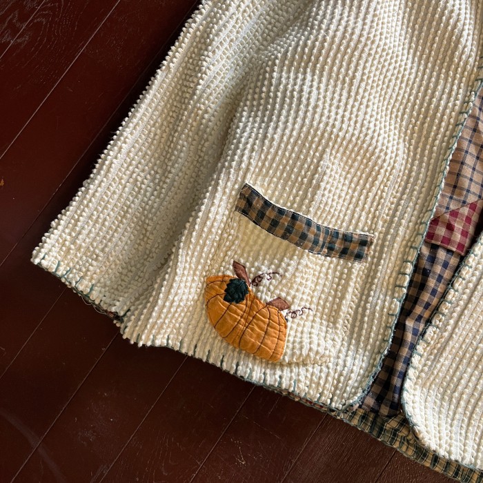70's~80's Handmade Reversible Cotton Cardigan リバーシブル 刺繍 コットンカーディガン | Vintage.City 古着屋、古着コーデ情報を発信