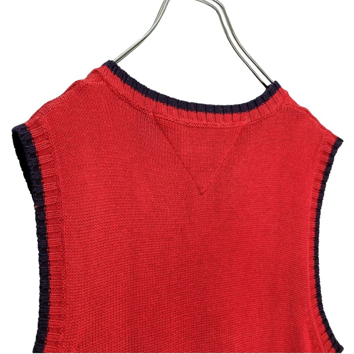 90s TOMMY HILFIGER Acrylic/Cotton design knit vest | Vintage.City 古着屋、古着コーデ情報を発信