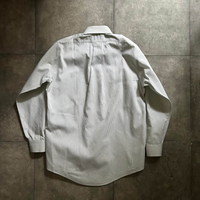 ブルックスブラザーズ ストライプボタンダウンシャツ 14 1/2 グリーン | Vintage.City 古着屋、古着コーデ情報を発信