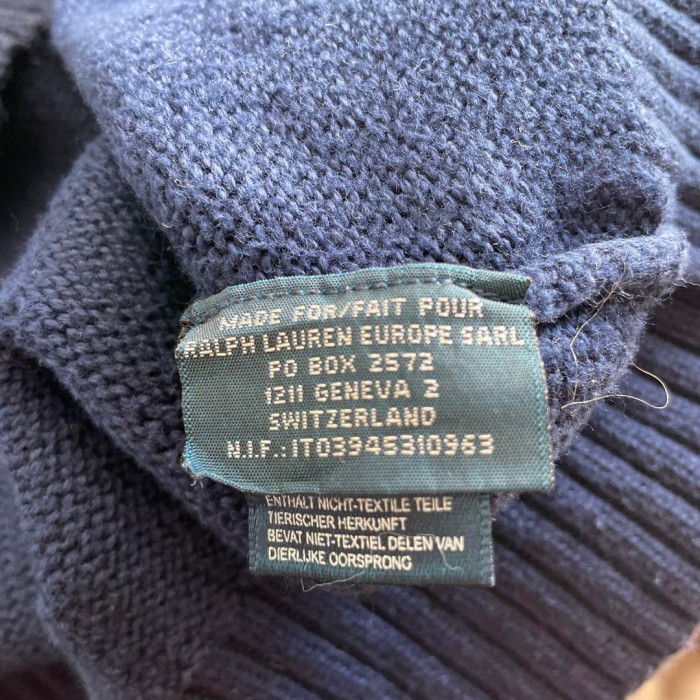Ralph Lauren halfzip knit size M 配送B ラルフローレン　ハーフジップニット　刺繍ロゴ | Vintage.City 古着屋、古着コーデ情報を発信