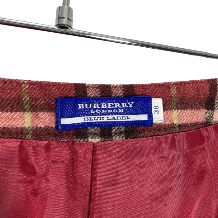 90s BURBERRY BLUE LABEL wool check skirt | Vintage.City 빈티지숍, 빈티지 코디 정보