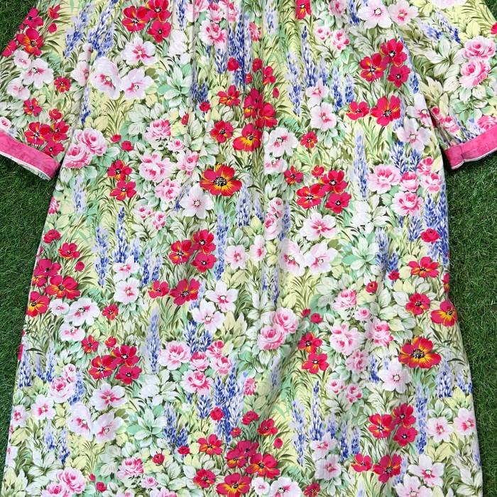 【Lady's】80s 花柄 スプリングコート / Made In USA Vintage ヴィンテージ 古着 ロングコート ロングシャツ | Vintage.City 빈티지숍, 빈티지 코디 정보