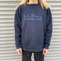 L.L.Bean 100YEARS ビッグロゴスウェット 刺繍ロゴ ネイビー L | Vintage.City 古着屋、古着コーデ情報を発信