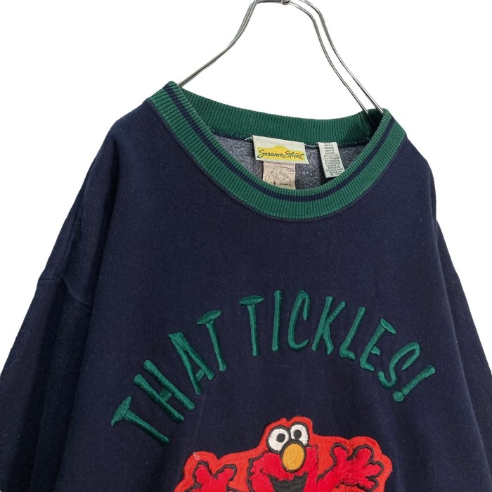 90s Sesame Street 'THAT TICKLES ELMO' sweatshirt | Vintage.City 古着屋、古着コーデ情報を発信