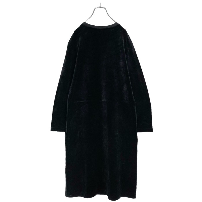 90s SONIA RYKIEL PARIS black velours dress | Vintage.City 빈티지숍, 빈티지 코디 정보