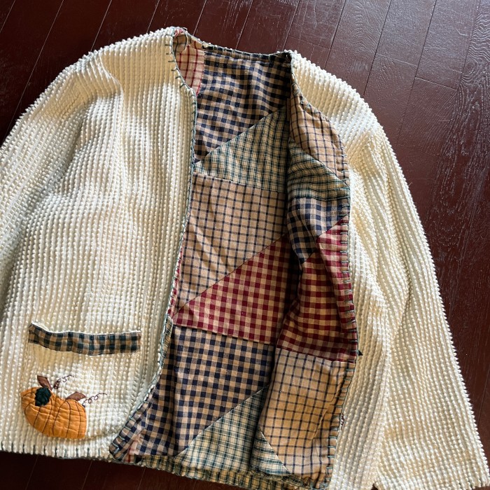 70's~80's Handmade Reversible Cotton Cardigan リバーシブル 刺繍 コットンカーディガン | Vintage.City 빈티지숍, 빈티지 코디 정보