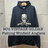 90s Vintage GILDAN  Winfield Anglers 釣具　両面プリントパーカー　スウェット　フーディー  SWM009 | Vintage.City 빈티지숍, 빈티지 코디 정보