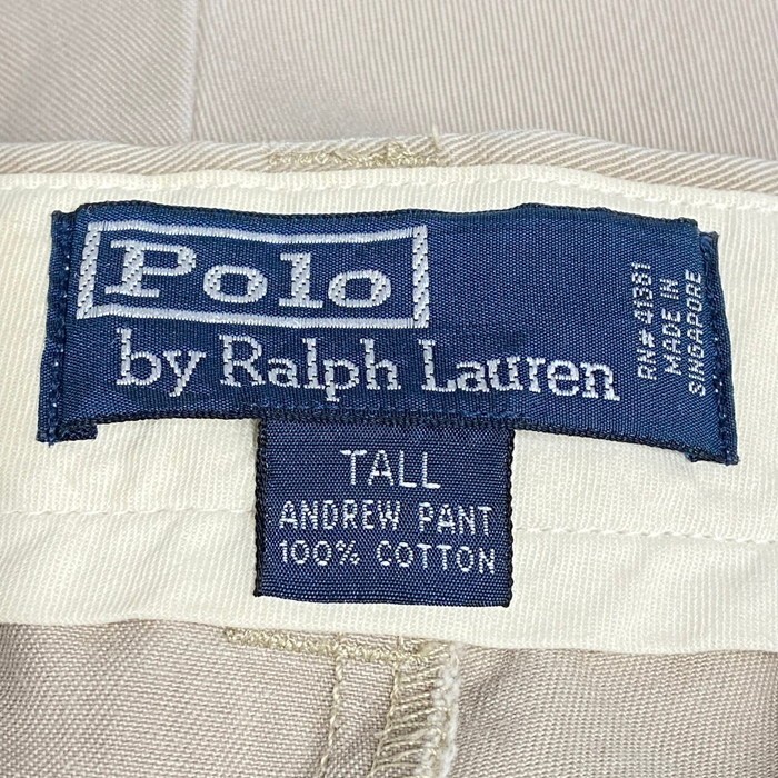 Polo by Ralph Lauren ポロバイラルフローレン 2タック ワイド チノパンツ ポロチノ メンズW36 | Vintage.City 古着屋、古着コーデ情報を発信