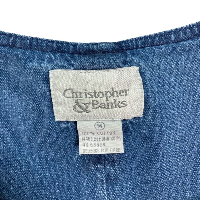 90s Cristopher&Bank design denim tunic | Vintage.City 빈티지숍, 빈티지 코디 정보