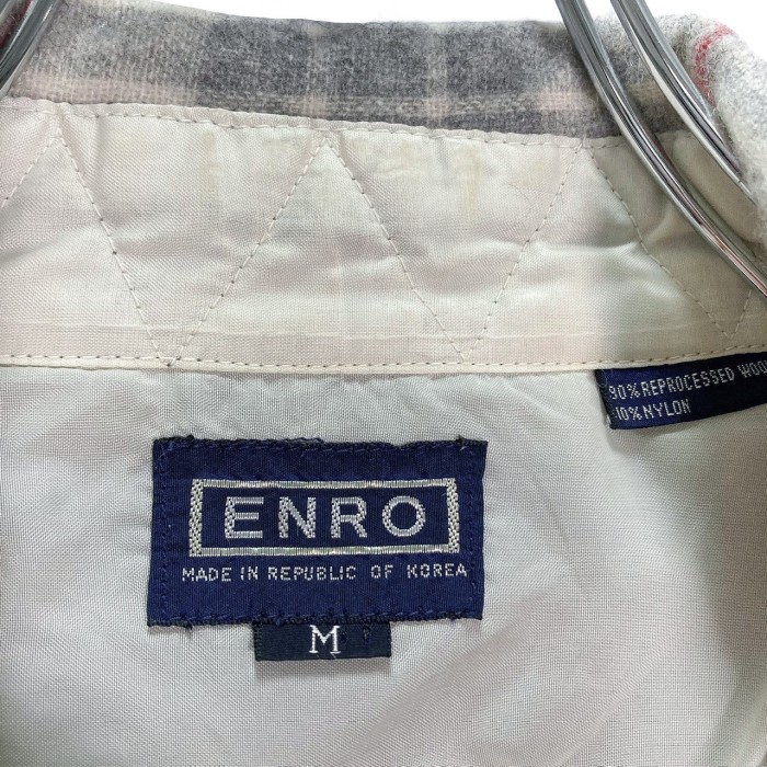 70s ENRO L/S check design wool shirt | Vintage.City 古着屋、古着コーデ情報を発信
