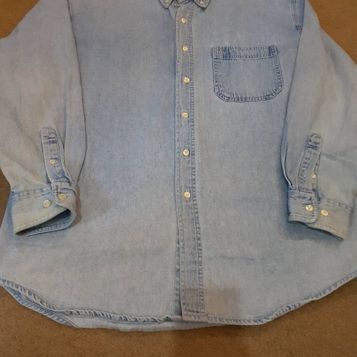 90s OLD GAP denim BD shirt | Vintage.City 古着屋、古着コーデ情報を発信