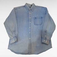 90s OLD GAP denim BD shirt | Vintage.City 빈티지숍, 빈티지 코디 정보